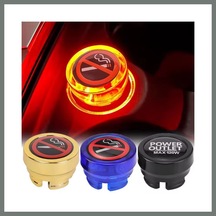 Bezos Araç Çakmaklık Yuvası Soketi Kapağı Sigara İçilmez Logolu 2.6x1.8cm Mavi Mmbz