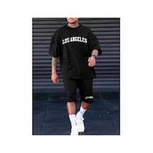 Alt/üst T-shirt Ve Şort Takımı Kod Alt175 Siyah