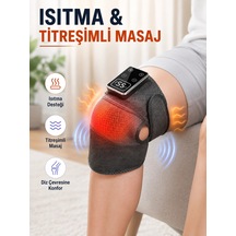 Dijital Ekranlı Isıtmalı Diz Masaj Aleti Ayarlanabilir Titreşimli Şarjlı Masaj Cihazı