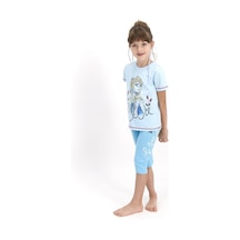 Frozen Kız Çocuk Kapri Tayt Takımı D4511-3 21y Su Yesılı
