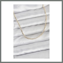 Bezos Cm 14k Gold Renk Zincirli 60 Cm Kadın Kolye Mmbz