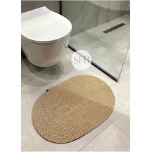Home Turko Klozet Önü Paspası 40x60cm, Banyo Paspası, Küçük Paspas, Klozet Paspas, Vintage Paspas, Bohem Paspas H Çok Renkli