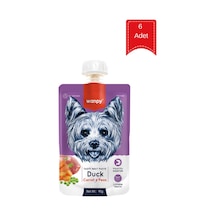 Wanpy Ördek Etli Ve Havuçlu Ezme Köpek Ödül Maması 90 Gr X 6 Adet