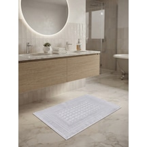 Gonca %100 Pamuk 1 Adet Lüx Banyo Paspası Ayak Havlusu 50 X 70 Gri