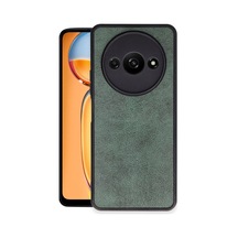 Xiaomi Redmi A3 4g Kılıf Aras Deri Kapak - Koyu Yeşil -