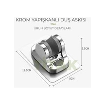 Titak Krom Yapışkanlı Duş Askısı