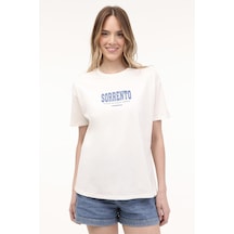 Lumberjack Wl Sorento 11ss179 4fx Ekru Kadın Kısa Kol T-shirt 000000000101697591 Bej