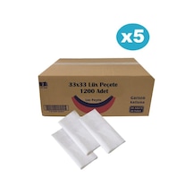 Omnipazar 5 Koli 33x24 Cm 1/6 Garson Katlama Servis Peçetesi 6000 Adet
