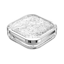 Sones Taşınabilir İlaç Dağıtıcısı Seyahat Taşıma Plastik Düzenleyici, Stil: Küçük Şeffaf