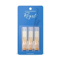 Rico Rjb0325 Royal Alto Saksafon Kamışı No: 2.5 Orta Seviye/eğitim - 3'lü Paket Fransız Kesim Filed , Esnek Tepki Ve Dengeli Ton