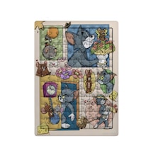 Ghostbastır Design Tom Ve Jerry 99 Parça Ayaklı Puzzle Dekoratif Çocuk Yapbozu 039