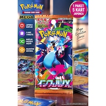 Pokémon Card Game Mega Inferno X M2 Japonca Booster Pack 5 Kart Mega Evolution - 1 Paket