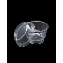 Plastik Kristal Tatlı Kabı - Kapaklı 180cc 25 Adet, Kullan At Diğer