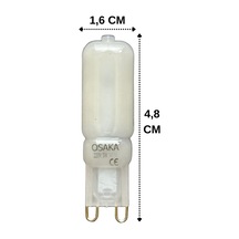 6 Adet Osaka Buzlu 5w Beyaz Işık 6500k G9 Duylu Led Kapsül Ampul