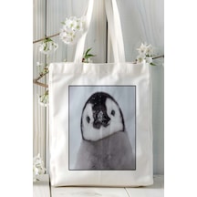 Art Hediye Penguen Baskılı Omuz Çanta Kişiye Özel Model 9 Çok Renkli