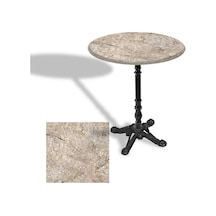 Çipa 1004 Döküm Ayak Yuvarlak Masa Çap 90cm - Werzalit, Wermodin Ve Allzalit Tabla - Scala Marble Çok Renkli