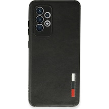 Samsung Galaxy Uyumlu - A72 Kılıf Loop Deri Silikon - Siyah Çok Renkli