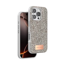 Onegif Apple İphone 16 Pro Max Bright Simli Kapak - Gold