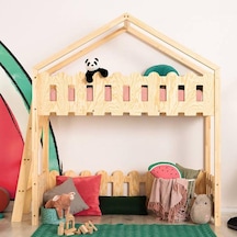 Markaawm Markaawm Oyun Alanlı Montessori Ranza Yatak Ahşap Çocuk Ranza Akçaağaç
