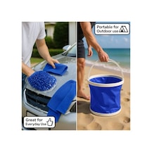 Maxaccess Ultra Taşınabilir 4lü Araç Temizlik Seti 3.43 Galon Kov Eldiven Havlu 04