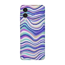 Samsung Galaxy S25 Edge Uyumlu Baskılı Şeffaf Telefon Kılıfı Koleksiyon: Colorwave Flux 4