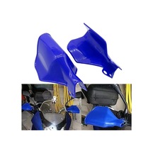 Mavi 1 Çift Evrensel Motosiklet Handguards El Muhafızları Koruyucular Kalkan Rüzgar Geçirmez Muhafızları Moto Dirt Bike Atv'ler İçin