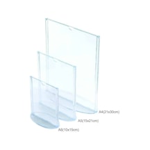 A4 Oval Tabanlı Masaüstü Şeffaf Föylük Broşürlük Fiyatlık 5li Paket