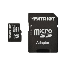 Patriot Lx Series High Speed Micro Sdxc Class 10 Uhs-ı Bis Zu 70 Mb/s Aktarım Hızları Parent Asın 32 Gb Siyah Psf32gmcsdhc10