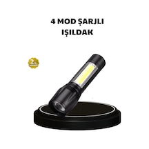 8753tknd 4 Mod Şarjlı Işıldak Ultra Güçlü Cree Led Su Geçirmez Alüminyum Gövde 893hmng Çok Renkli Çok Renkli