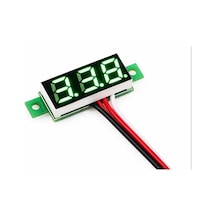 0.28 Inch 0-100 3 Kablolu Dc Voltmetre  Yeşil