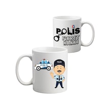 Polise Hediye Isimli Kupa Bardak