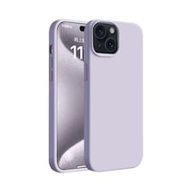 İphone 15 Kılıf First Silikon - Lila