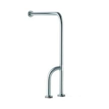 Paslanmaz Engelli Yer Duvar Baston Ayak Tutunma Barı 75x75x30 Gri