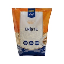 Metro Chef Erişte 3 Kg - Klasik Anadolu Lezzeti, Profesyonel Mutfaklar İçin 2'li Ekonomik Paket Tarı