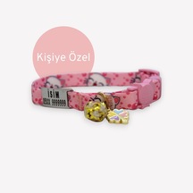 Caramelos Güvenlik Kilit İsimli Kedi Tasması-sallanmayan Pk