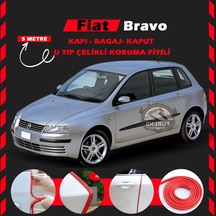 Fiat Bravo Oto Araç Kapı Koruma Fitili 5metre Parlak Kırmızı Renk