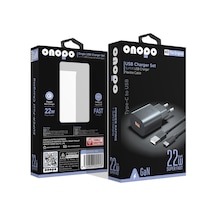 Onopo M9 22W Usb Hızlı Şarj Aleti Seti