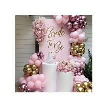 Pembe Gold Krom Balon Zinciri 100 Adet Mix
