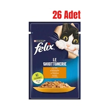 Felix Jöle Içinde Tavuklu Yetişkin Kedi Pouch Yaş Mama 85 Gr X 26 Adet