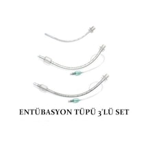 Entübasyon Tüpü 3'Lü Set Endotrakeal Tüp Balonlu