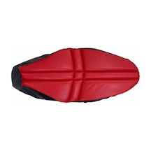 Yamaha Nmax 2014 - 2024 Uyumlu Konfor Hava Destekli Koltuk Kılıfı Minder Kırmızı Siyah