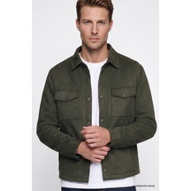 Wrangler Regular Fit Gömlek Yaka Cepli Erkek Bomber Ceket W2620022801 Haki