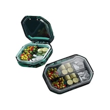 Tongxida Stil Bosphorus: Sones Mühürlü Mini Kutu, Haftalık 6 Fl Gri Bölmeli Akşam Kullanımı Std