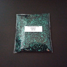 Glitter Yuvarlak Epoksi Süsleme Pulu Nail Art Makyaj İri Taneli Sim Zümrüt 100 Gr