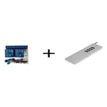 Uzun Menzil Rf Kumanda + 2 Kanal Dc12v 10a Röle