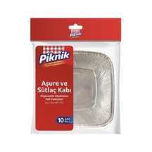 Piknik Aşure Sütlaç Kabı 10'lu Çok Renkli