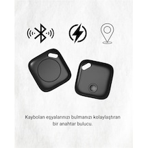 Techmrt Gelişmiş Konum Takibi Sunan Kompakt Smart Tag Bluetooth Bağlantısı Ve Uzaktan Erişim Özell