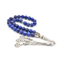 Hakiki Doğal Lapis Lazuli Taşı Tesbih