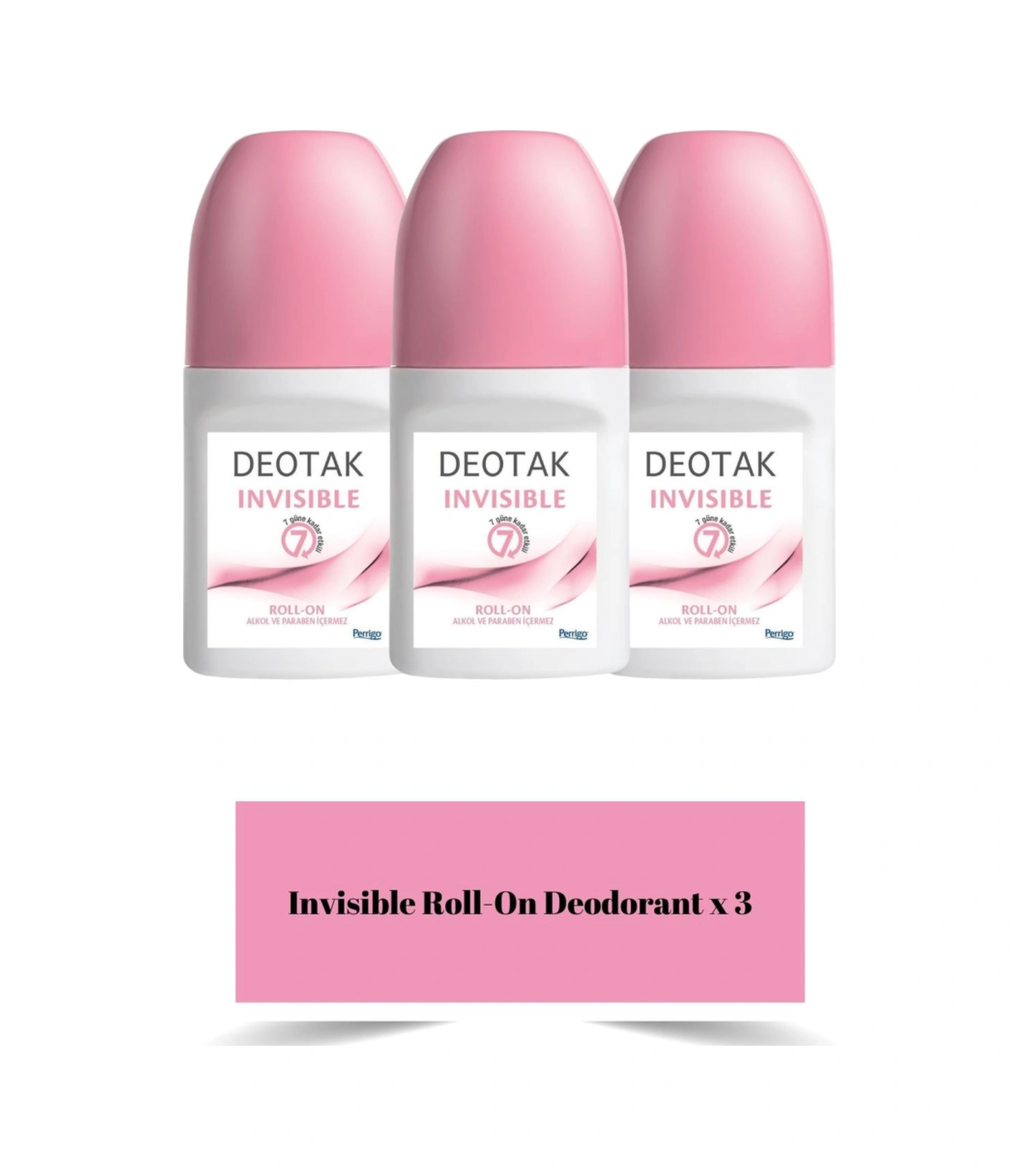 Deotak Invisible Kadın Roll-On Deodorant 3 x 35 ML