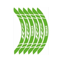 Florasan Yeşil Geniş Yamaha R25 Uyumlu 1 Set Jant Şeridi